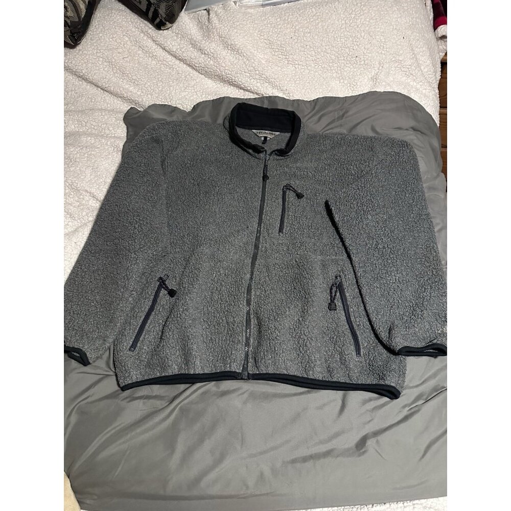 EMS Pinnacle Performance Charcoal Gray Fleece Jacket Men's Size XL Full Zip